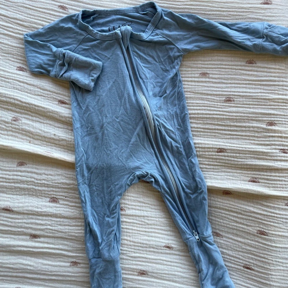 Blue bamboo pajama. Size newborn 🩵